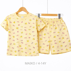 BỘ CỘC TAY COTTON 4 CHIỀU IN TRÀN BÉ GÁI 4-14 TUỔI 