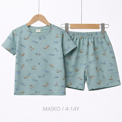 BỘ CỘC TAY COTTON 4 CHIỀU IN TRÀN BÉ TRAI 4-14 TUỔI
