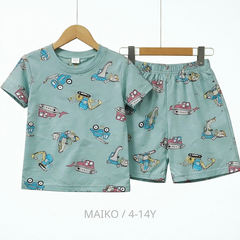 BỘ CỘC TAY COTTON 4 CHIỀU IN TRÀN BÉ TRAI 4-14 TUỔI