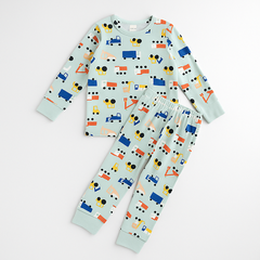 Bộ Borip cotton dài tay Thu-Đông Bé trai từ 1-5 Tuổi