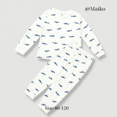 Bộ Borip cotton dài tay Thu-Đông Bé trai từ 1-5 Tuổi