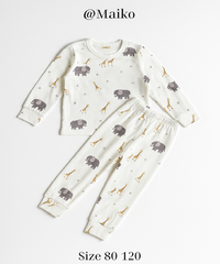 Bộ Borip cotton dài tay Thu-Đông Bé trai từ 1-5 Tuổi