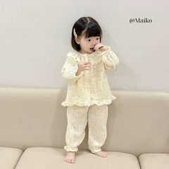 Bộ xô dài tay Hàn quốc cho Bé gái 1 - 5 tuổi