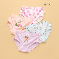 ƯU ĐÃI - COMBO 4 QUẦN CHIP VÁT COTTON BÉ GÁI CV2021