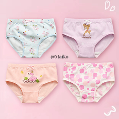 ƯU ĐÃI - COMBO 4 QUẦN CHIP VÁT COTTON BÉ GÁI CV2021