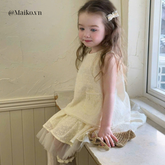 SET CHÂN VÁY ÁO SÁT NÁCH REN BÉ GÁI 1-5 TUỔI