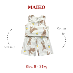 [COMBO 3 BỘ] cotton Ba lỗ Bé Gái từ 1 - 5 tuổi