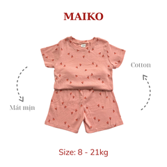 [COMBO 3 BỘ] cotton cộc tay Bé Gái từ 1 - 5 tuổi