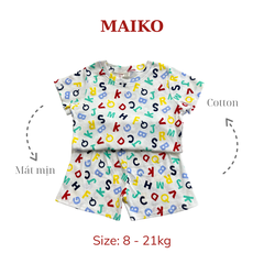 [COMBO 3 BỘ] cotton cộc tay Bé Gái từ 1 - 5 tuổi
