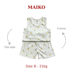 [COMBO 3 BỘ] cotton Ba lỗ Bé Gái từ 1 - 5 tuổi