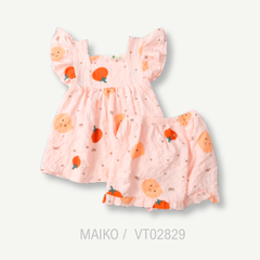 BỘ THÔ XỐP TAY CÁNH TIÊN BÉ GÁI 8-14Y