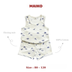 [COMBO 3 BỘ] cotton ba lỗ Bé Trai từ 1 - 5 tuổi