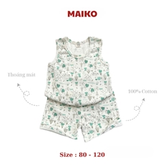 [COMBO 3 BỘ] cotton ba lỗ Bé Trai từ 1 - 5 tuổi