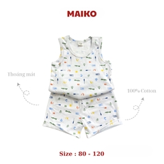 [COMBO 3 BỘ] cotton ba lỗ Bé Trai từ 1 - 5 tuổi