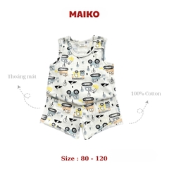 [COMBO 3 BỘ] cotton ba lỗ Bé Trai từ 1 - 5 tuổi