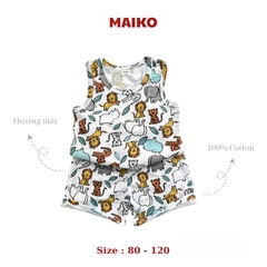 [COMBO 3 BỘ] cotton ba lỗ Bé Trai từ 1 - 5 tuổi