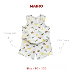 [COMBO 3 BỘ] cotton ba lỗ Bé Trai từ 1 - 5 tuổi