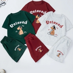 BỘ CỘC TAY COTTON BÉ TRAI IN RELAXED 3-7 TUỔI