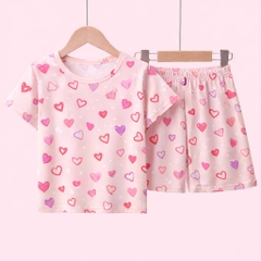 BỘ CỘC TAY COTTON 4 CHIỀU IN TRÀN BÉ GÁI 4-14 TUỔI 