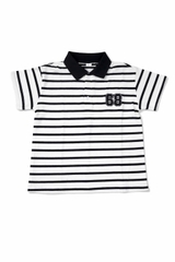 ÁO POLO CỘC TAY SỌC KẺ BÉ TRAI 4-14 TUỔI