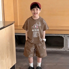 BỘ CỘC TAY COTTON BÉ TRAI SUPINLIFE 8-12 TUỔI