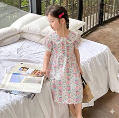 VÁY LANH HOA BÉ GÁI MÙA HÈ TỪ 3-9 TUỔI