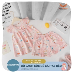 BỘ CỘC TAY LANH BÉ GÁI 2-7 TUỔI