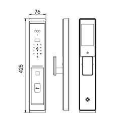 Khóa Thông Minh Nhận Diện Khuôn Mặt Face ID - 3D | EL966 VF CNC Loại Có Remote