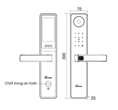 Khóa Điện Tử - Màn Hình Chuông | EL-C66 BL