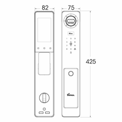 Khóa Thông Minh Nhận Diện Khuôn Mặt Face ID - 3D | EL915 GS CNC Loại Không Remote