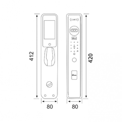 Khóa Thông Minh Nhận Diện Khuôn Mặt Face ID - 3D | EL912 MB Loại Có Remote
