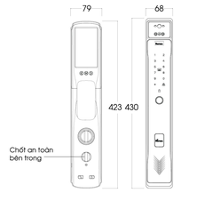 Khóa Thông Minh Nhận Diện Khuôn Mặt Face ID - 3D | EL918 MG Loại Không Remote