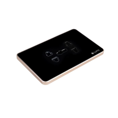 Ổ cắm Luso viền thẳng champagne