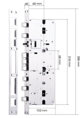 Thân Khoá Đặc Biệt Dùng Cho Khóa Đại Sảnh Biệt Thự 6068-102 MM