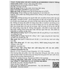 Viên uống giúp duy trì sức khỏe tim Blackmores CoQ10 150mg (30 viên)