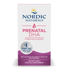 Viên Dầu Cá Cho Mẹ Bầu Nordic Naturals Prenatal DHA (90 Viên & 180 Viên)