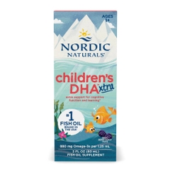 Siro Dầu Cá Cho Bé Từ 1 Tuổi Nordic Naturals Children DHA Xtra (60ml)