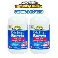 Combo 2 Hũ Nature's Way Omega-3 Fish Oil Trio 60 Viên