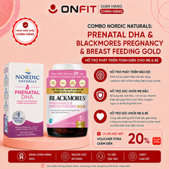 Combo Nordic Prenatal DHA 90 Viên và Blackmores Pregnancy
