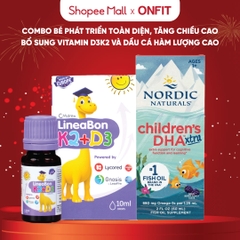 Combo Nordic DHA Xtra và Lineabon D3 K2 (10ml)