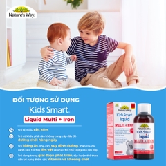 Siro Vitamin Tổng Hợp & Sắt Cho Bé Nature's Way Kids Smart Liquid Multi + Iron (200ml)