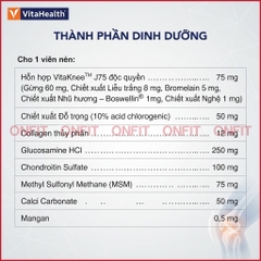 Viên Hỗ Trợ Xương Sụn Khớp VitaHealth Knee Support (60 Viên)