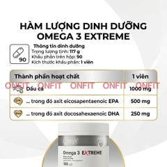 Dầu Cá Cô Đặc Hàm Lượng Cao Ostrovit Omega 3 Extreme (90 Viên & 180 Viên)