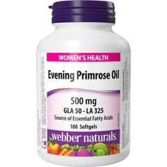 Viên uống tinh dầu hoa anh thảo, Webber Evening Primrose Oil 500mg (180 viên)
