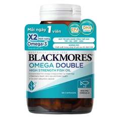 Viên Dầu Cá Blackmores Omega Double High Strength Fish Oil (90 Viên)