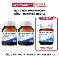 Combo Blackmores 2 Hộp Multivitamin for Men, 1 Milk Thistle