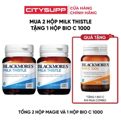 Combo Blackmores 2 Hộp Blackmores Milk Thistle và 1 Hộp BioC