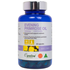 Tinh dầu hoa anh thảo ép lạnh Careline Evening Primrose Oil 1000mg