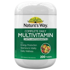 Viên Vitamin Tổng Hợp Hữu Cơ Nature’s Way Complete Daily Multivitamin (200 Viên) Tăng Đề Kháng