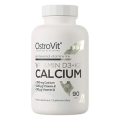 OstroVit Vitamin D3 + K2 + Calcium hộp 90 viên